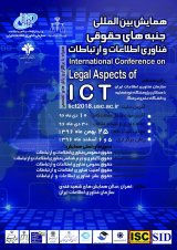 پوستر همایش بین المللی جنبه های حقوقی فناوری اطلاعات و ارتباطات