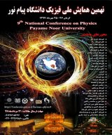 پوستر نهمین همایش ملی فیزیک دانشگاه پیام نور