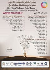 پوستر سومین کنفرانس ملی پژوهش های کاربردی در علوم مدیریت، اقتصاد و حسابداری ایران